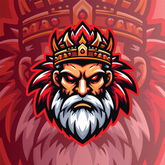 chief mascot logo vector illustration