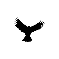 Flying bird silhouettes
