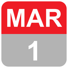 MAR 1 - MONTHS DAILY DATE