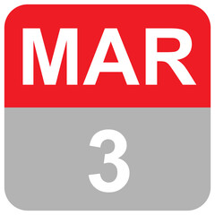 MAR 3 MONTHS DAILY DATE