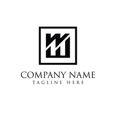 Fototapeta premium Logo design letter W