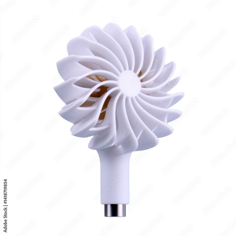 Poster a unique light bulb designed with a decorative, turbine-like appearance, blending functionality with