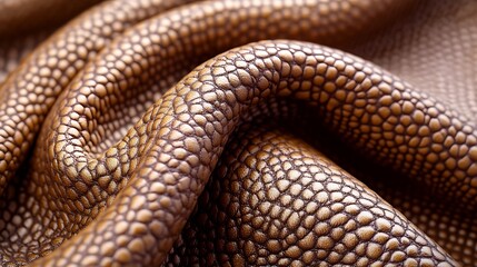 Obraz premium Close-up of textured, brown fabric
