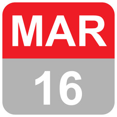 MAR 16 MONTHS DAILY DATE