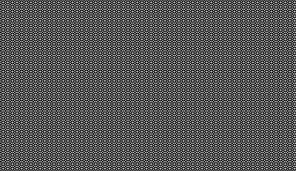 Seamlessly arranged small white squares on a black background creating an optical illusion, perfect for modern decorative designs