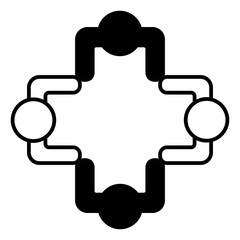 Brainstorming Group black icon