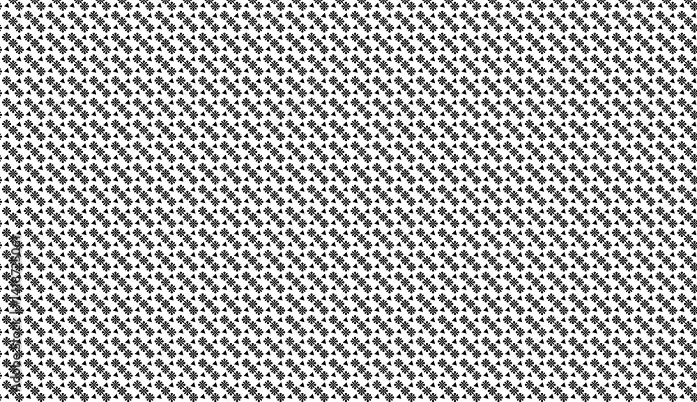 Poster seamless geometric pattern forming a diagonal texture with small triangles, ideal for backgrounds an