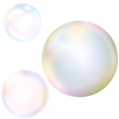 colorful soap bubbles