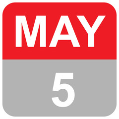 MAY 5 - MONTHS DAILY DATE