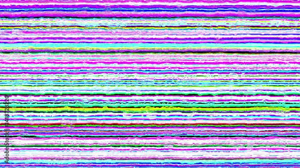 Poster colorful static noise lines background animation
