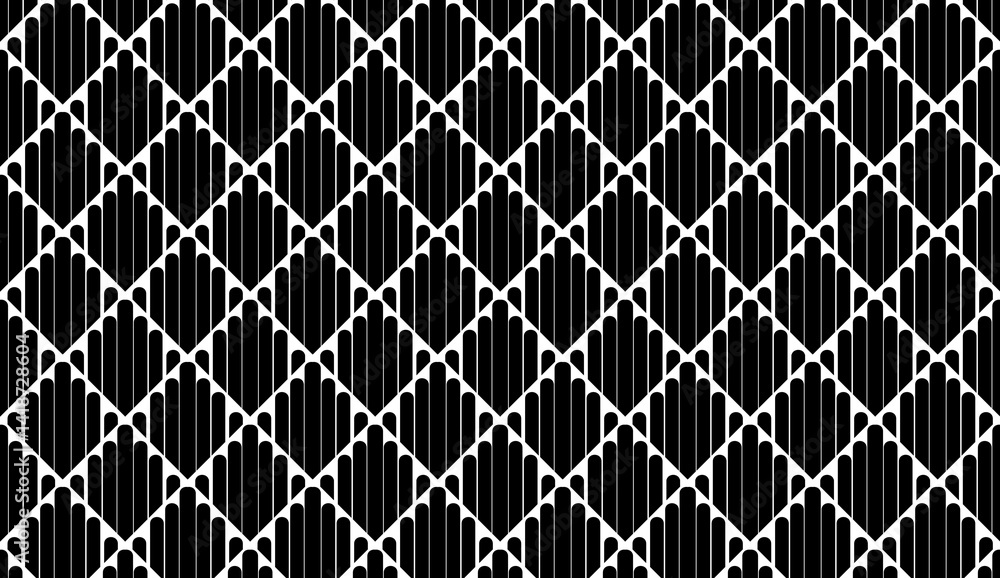 Poster repeating geometric pattern ideal for backgrounds, textures and textile prints, creating a modern an