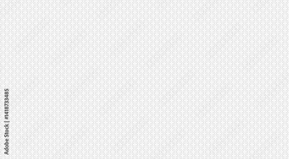 Aufkleber seamless vector pattern featuring a delicate gray quatrefoil design on a white background, ideal for