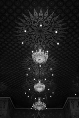 Elegant chandelier display luxurious venue interior photography opulent atmosphere aerial view glamorous design concepts