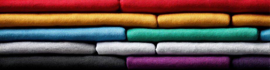 Colorful Clothes Stacked (1)