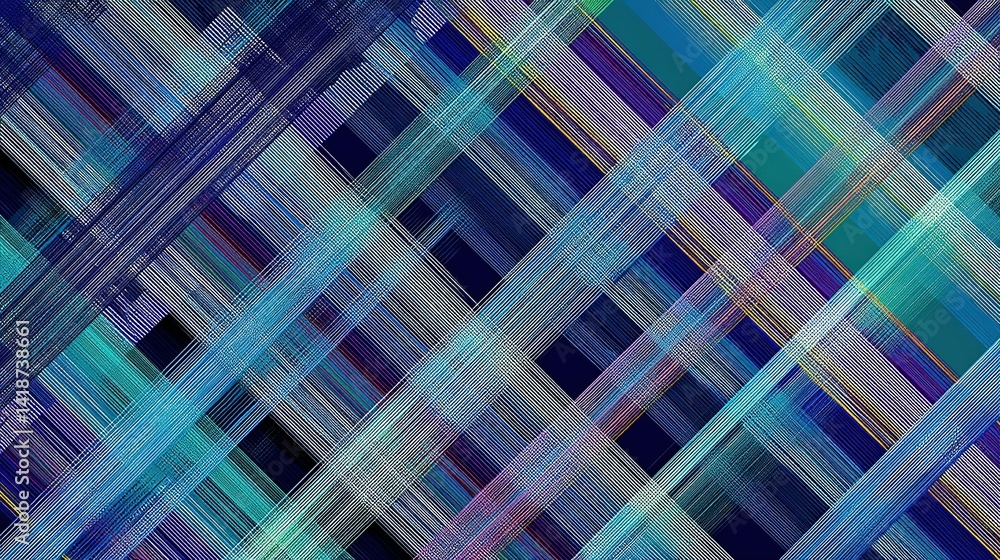 Poster intricate diagonal stripes create a vibrant pattern.