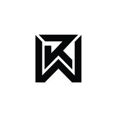 Logo design letter WR.eps