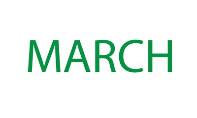 MARCH wordmark business logo on white background