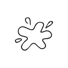 vector illustration of elements with explosion symbols	
