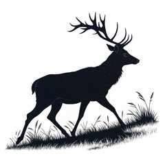 deer silhouette vector