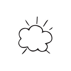 vector illustration of elements with explosion symbols	
