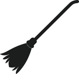 Scary Witch’s Ride Silhouette