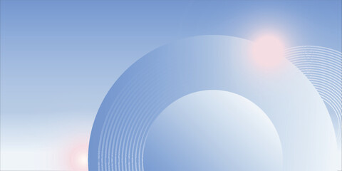 Abstract blue modern background with circle elements. Digital technology concept. vector illustration style