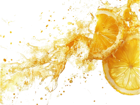 Vibrant Lemon Splash: A Burst of Citrus Energy and Refreshing Zest