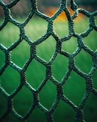Fototapeta premium Close-up of a textured sports net