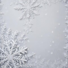 Obraz premium christmas background with snowflakes, christmas snowflake background, christmas background with snowflake
