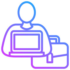 Naklejka premium Work Icon