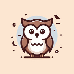 cute owl vector image