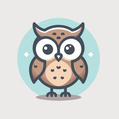 cute owl vector image