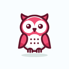 Fototapeta premium cute owl vector image