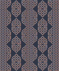 Seamless Ethnic Pattern Texture. Navajo Geometric Print, Rustic Decorative Ornament. Abstract Geometric Pattern. Native American Pattern Ornament for the Design of Clothing
