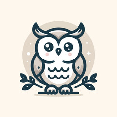cute owl vector image