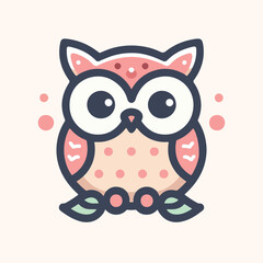 cute owl vector image