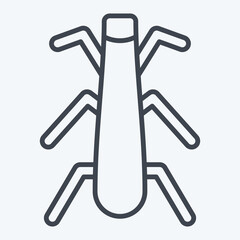 Icon Stonefly. related to Insects symbol. line style. design editable
