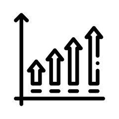bar chart line icon