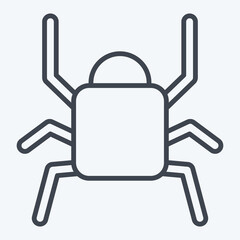 Icon Black. related to Insects symbol. line style. design editable