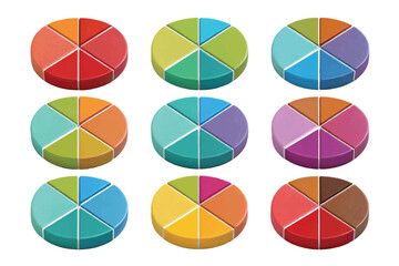 Obraz premium colorful pie chart