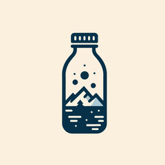 drinking water bottle vector image