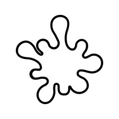 drop paint icon color editable on white background