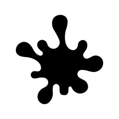 drop paint icon color editable on white background