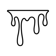 drop paint icon color editable on white background