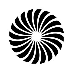 radial icon color editable on white background