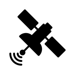 satellite icon color editable on white background