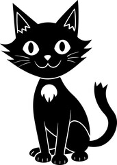 black and white cats