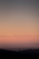 Obraz premium The city of Pinerolo, Turin, Italy