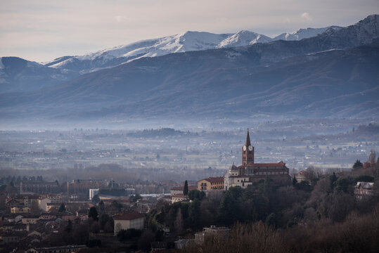 The city of Pinerolo, Turin, Italy