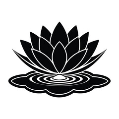 lotus flower on white background